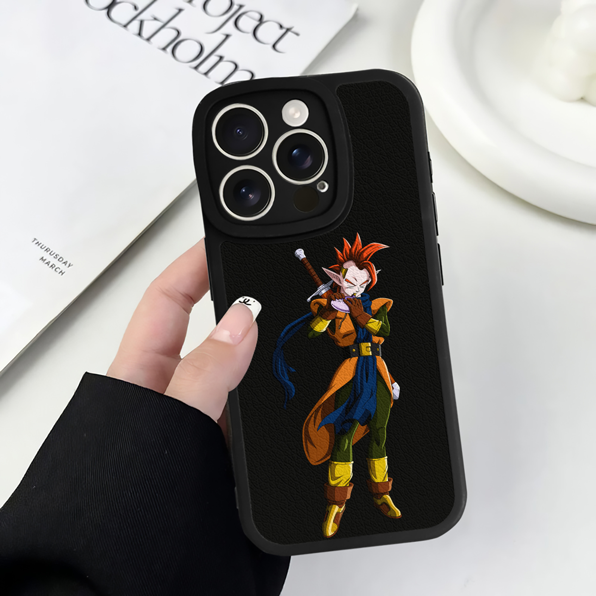 （画像用） ドラゴンボール DRAGON BALL 【iPhone 16シリーズ対応】シリコンスマホケース（レザー調） 材質：シリコン